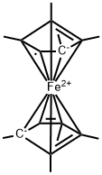双(四甲基环戊二烯)铁 结构式