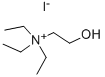 (2-羟乙基)三乙基碘化铵 结构式