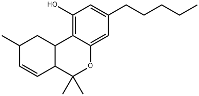 6a,9,10,10a-Tetrahydro-6,6,9-trimethyl-3-pentyl-6H-dibenzo[b,d]pyran-1-ol 结构式