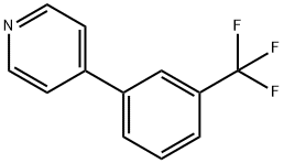 4-(3-(三氟甲基)苯基)吡啶 结构式