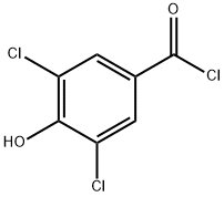 3,5-二氯-4-羟基苯甲酰氯 结构式