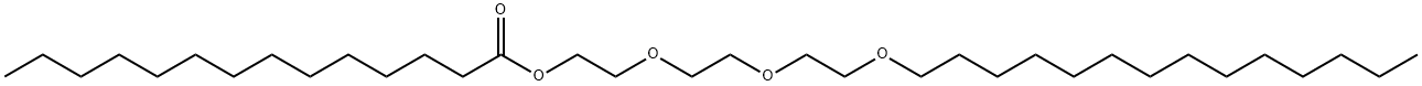 十四烷酸-2-[2-[2-(十四烷氧基)乙氧基]乙氧基]乙酯 结构式