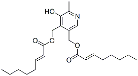 吡哆素二辛烯酸酯 结构式