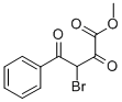 3-溴-2,4-二氧代苯丁酸甲酯 结构式