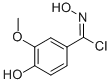 N,4-DIHYDROXY-3-METHOXY-BENZENE CARBOXIMIDOYL CHLORIDE 结构式