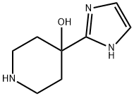 4-Piperidinol,  4-(1H-imidazol-2-yl)- 结构式