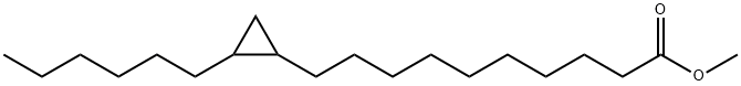 2-Hexylcyclopropane-1-decanoic acid methyl ester 结构式
