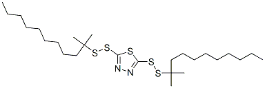 2,5-二(叔-十二烷基二硫代)-1,3,4-噻二唑 结构式