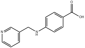 4-((3-pyridinylmethyl)amino)benzoic acid 结构式