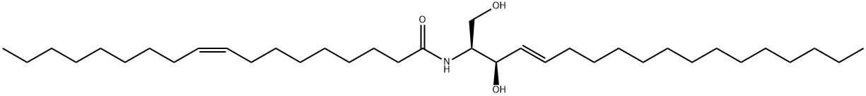 N-油酰基-D-鞘氨醇 结构式