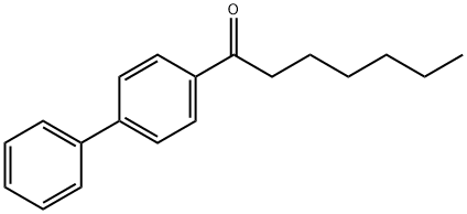 4-HEPTANOYLBIPHENYL 结构式