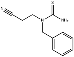 Thiourea,  N-(2-cyanoethyl)-N-(phenylmethyl)- 结构式