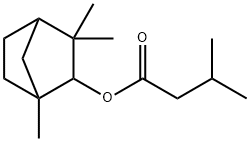 3-甲基丁酸 1,3,3-三甲基双环[2.2.1]庚-2-基酯 结构式