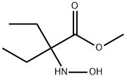 Butanoic acid, 2-ethyl-2-(hydroxyamino)-, methyl ester (9CI) 结构式