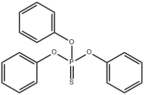 O,O,O-三苯基硫代磷酸酯 结构式