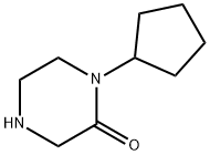 1-CYCLOPENTYL-PIPERAZIN-2-ONE 结构式