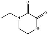 N-乙基-2,3-二酮哌嗪 结构式