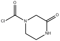 1-Piperazinecarbonyl chloride, 3-oxo- (9CI) 结构式