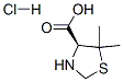 (S)-5,5-dimethylthiazolidine-4-carboxylic acid hydrochloride 结构式