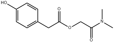 2-(二甲基氨基)-2-氧代乙基 2-(4-羟基苯基)乙酸酯 结构式