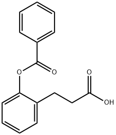 3-[2-(苯甲酰氧)苯基]丙酸 结构式