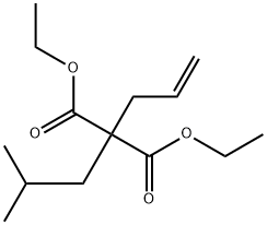 二乙基 2-烯丙基-2-异丁基丙二酸酯 结构式