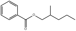 苯甲酸-(2-甲戊基)酯 结构式