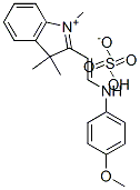 2-[2-[(4-methoxyphenyl)amino]vinyl]-1,3,3-trimethyl-3H-indolium hydrogen sulphate 结构式