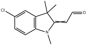 1,3,3-trimethyl-5-chloro-2-indolineacetaldehyde 结构式