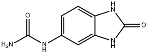 Urea, (2,3-dihydro-2-oxo-1H-benzimidazol-5-yl)- (9CI) 结构式