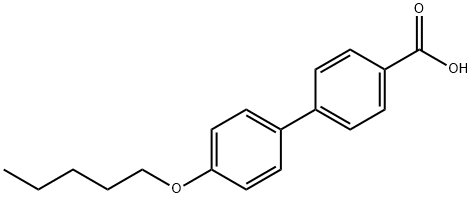 4-(戊氧基)-4'-联苯羧酸 结构式