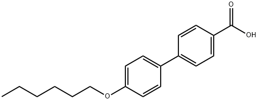 4-(己氧基)-4'-联苯基羧酸 结构式