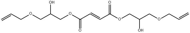 Fumaric acid bis[3-(allyloxy)-2-hydroxypropyl] ester 结构式