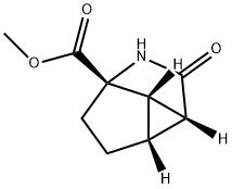 1-Azacyclopropa[cd]pentalene-4a(1H)-carboxylicacid,hexahydro-2-oxo-,methylester,(2aR,2bR,4aS,4bS)-(9CI) 结构式