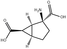 Bicyclo[3.1.0]hexane-2,6-dicarboxylic acid, 2-amino-, (1S,2S,5R,6R)- (9CI) 结构式