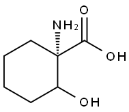 Cyclohexanecarboxylic acid, 1-amino-2-hydroxy-, (1S)- (9CI) 结构式