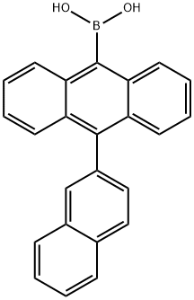 10-(2-萘基)蒽-9-硼酸 结构式