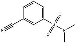 3-氰基-N,N-二甲基苯-1-磺酰胺 结构式
