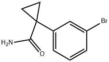 1-(3-BroMophenyl)cyclopropane-1-carboxaMide 结构式