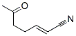 2-Heptenenitrile, 6-oxo- (9CI) 结构式