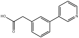 3-(3-吡啶)苯乙酸 结构式