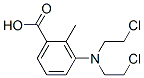 3-[Bis(2-chloroethyl)amino]-o-toluic acid 结构式