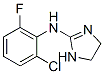 N-(2-Chloro-6-fluorophenyl)-4,5-dihydro-1H-imidazole-2-amine 结构式