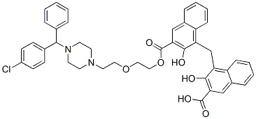 Hydroxyzine pamoate (ester) 结构式