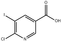 6-氯-5-碘烟酸 结构式