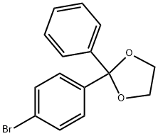 2-(4-溴苯基)-2-苯基-1,3-二氧戊环 结构式