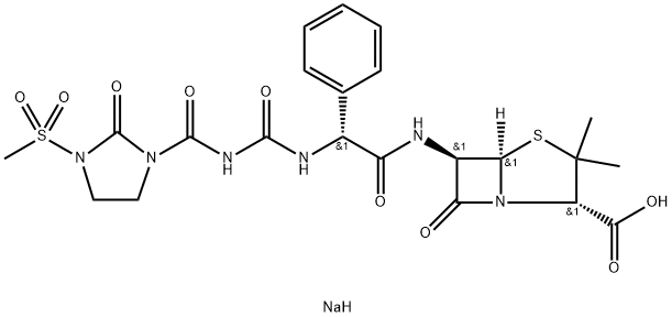 美洛西林钠 结构式