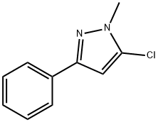 5-CHLORO-1-METHYL-3-PHENYL-1H-PYRAZOLE 结构式