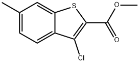 3-氯-6-甲基苯并[B]噻吩-2-羧酸甲酯 结构式