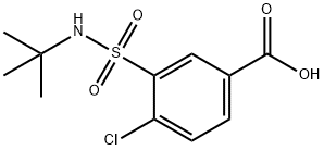 3-(叔丁基氨磺酰基)-4-氯苯甲酸 结构式